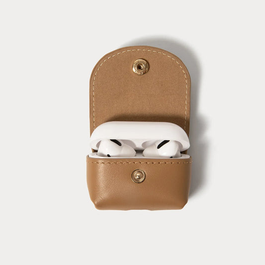 Frenchie Animal AirPods Clip-On Pouch - Frenchie Tan/Gold