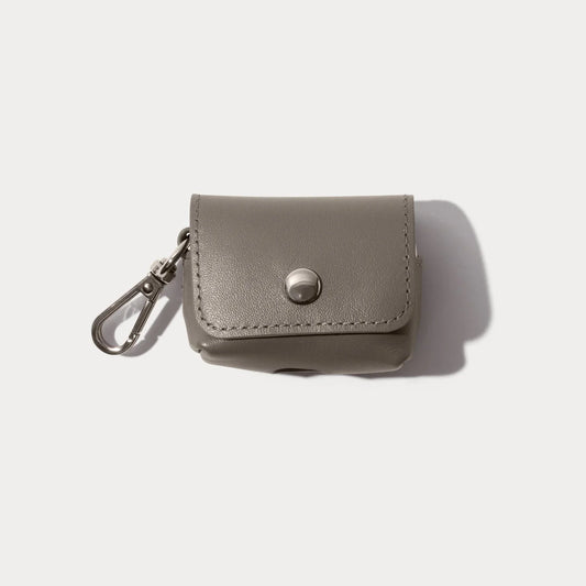 Avery AirPods Clip-On Pouch - Warm Gray/Antique Silver