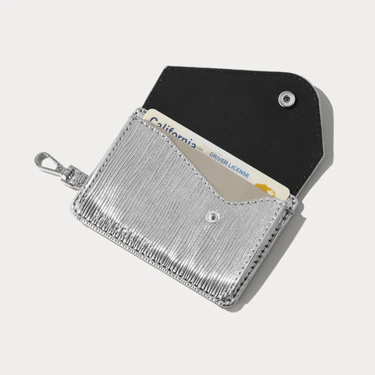 Add-on Magnet Wallet Wavy Silver Wave/Silver