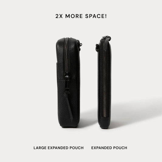 Large Expanded Pouch - Black/Pewter
