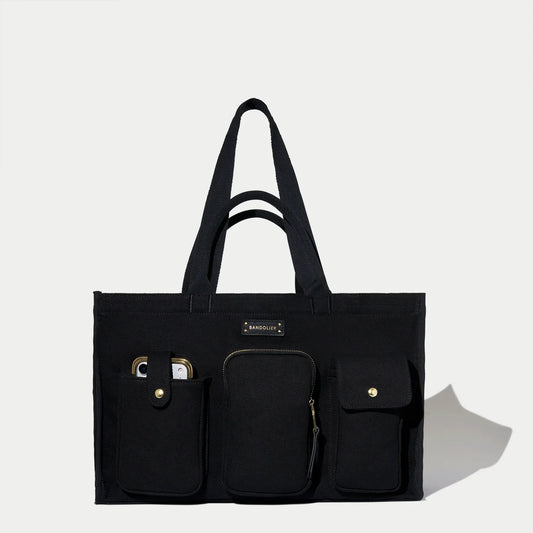 Dillon Carryall Tote - Black/Gold