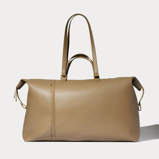 Weekender Bag - Khaki/Gold