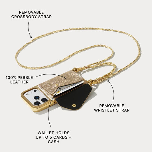 Lily Pouch Set - Metallic Gold/Chrome Gold