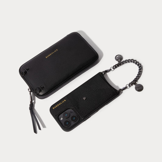 Maya Pouch Set - Black/Pewter
