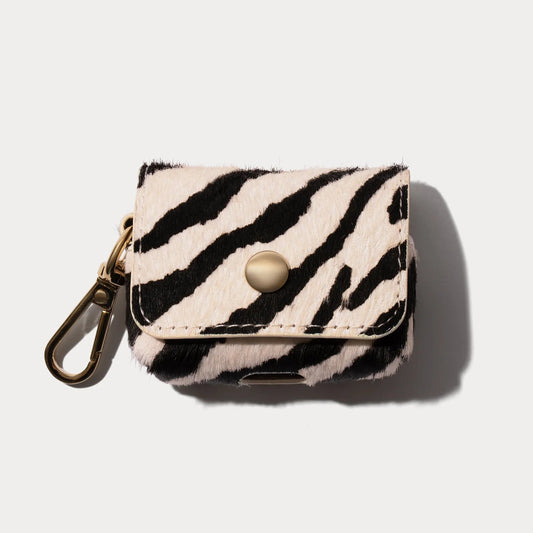 Avery AirPods Clip-On Pouch - Zebra/Gold