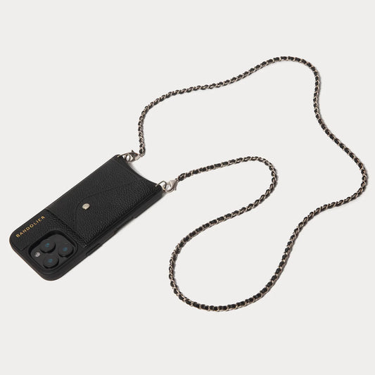 Lily Pouch Set - Black/Silver