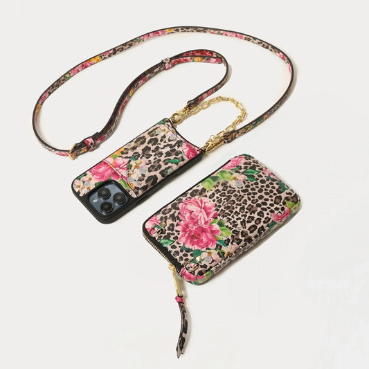 Valentina Duet Pouch Set - Ceci Cheetah/Gold
