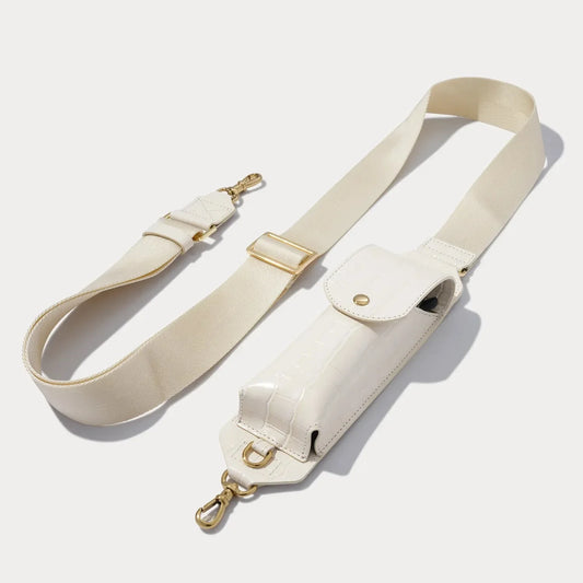 Lana Sunglass Strap Only - Ivory Croc/Gold