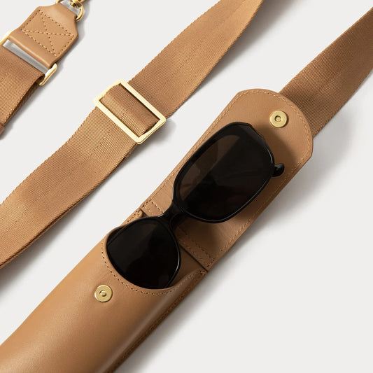Maya with Lana Glasses Strap - Tan/Gold